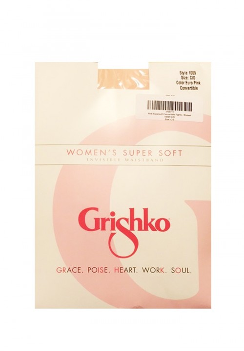Grishko Euro Pink Convertible Dance Tights