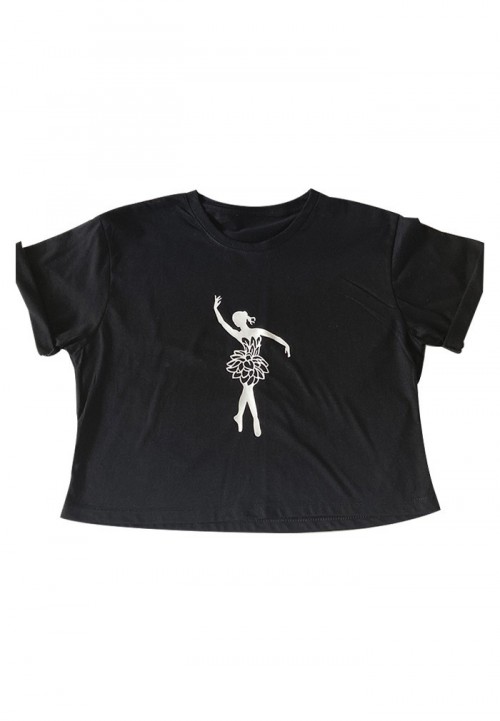 Camiseta Crop-Top Bailarina