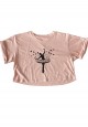 Camiseta Crop-Top Bailarina Bird
