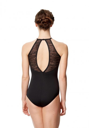 Trusa Mesh Halter Neck Leotard Gabi