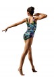 Trusa de Gimnasia Printed tank unitard and scrunchie