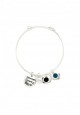 Brazalete Phrase & Stones Bracelet Plateada