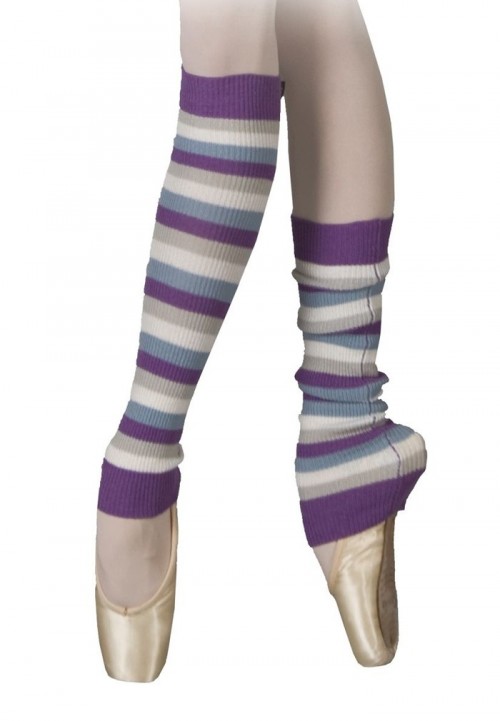 Calentadores de piernas a rayas sansha