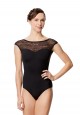 Trusa Mesh Cap Sleeve Leotard Mayara
